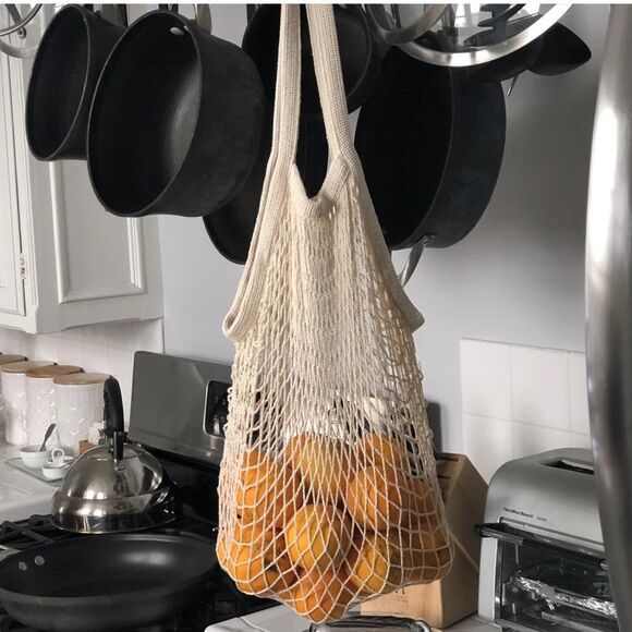 Recontained Handbags - NWT Recontained Mesh Tote Bag -Natural Color